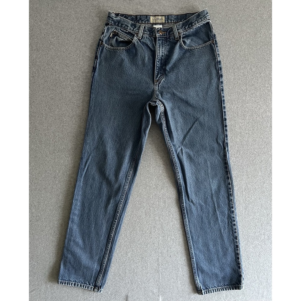 VTG LL Bean Jeans Mens‎ 32x32 Blue Denim Natural Fit Straight Outdoor Grunge 90s